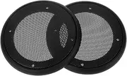 FELTECHELECTR 2Pcs Car Speaker Grill Cover Subwoofer Protector Durable Speaker Grill for Car Audio Systems Stylish Design Easy Installation Protects Speakers From Debris