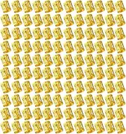 FOGAWA 120Pcs Aluminum Dread Locks Hair Jewelry Rings Gold Braid Beads Adjustable Metal Cuffs Hair Braid Rings Dreadlocks Braiding Beads Accessories for Women Girls Men Hair Decoration 8mm, Metal