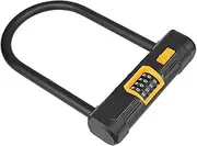 ZECHAO U Shaped Bicycle Lock,Bicycle Security Lock MTB Road Bike Cycling Anti-Theft Lock 4 Digit Coded Lock Electric Vehicle Motorcycle Anti-Theft Lock