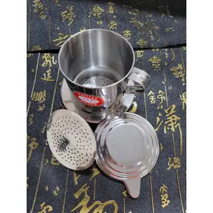 越南式白鐵製一杯咖啡過濾器，替代過濾紙，清洗方便又環保