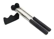 1 Pair Tongue Drum Mallets with Bracket Handpan Drum Sticks Rubber Mallet