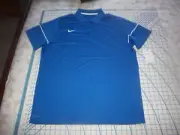 MENS XLARGE ROYAL BLUE/WHITE NIKE POLO SHIRT - NWT