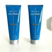 * Pack of 2 * Davidoff Cool Water Wave for Women 2.5 oz 75 ml SHOWER GEL -NEW