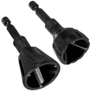 2pcs Deburring External Chamfer Tool Hex Shank Remove Burr for Drill Bit
