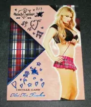 2018 Benchwarmer CECILLE GAHR Hot For Teacher #21 Blue Foil/2 Beauty & The Geek