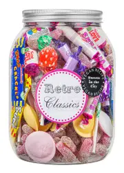 Sweets IN The City Retro Classic Giant Jar of Joy 1kg, Vegan-friendly, Nostalgic Trip Down Memory Lane 1kg