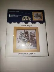 Sweet Angel Counted Cross Stitch Kit Creative World DMC NEW