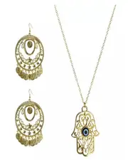 Fortune Teller Necklace Earrings