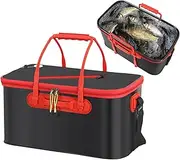 Live Bait Bucket, Fishing Bait Bucket,Foldable Bucket for Fish Bait | Live Fish Container, EVA Camping Fishing Bag, Fish Protection Bucket for Storing Vivan Fish