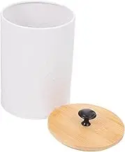 CRILSTYLEO Coffee Bean Storage Tank Sugar Holder with Lid Coffee Containers for Countertop Coffee Grounds Collector Black Canisters Rice Storage Container Airtight Tea Canister Iron White