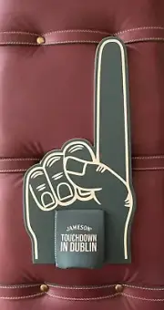 Jameson Irish Whiskey 16” Foam Finger With Koozie Touchdown In Dublin