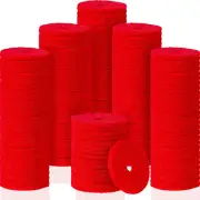 100 Red Sewing Machine Spool Pin Felt Pads for DIY Crafts, 1x0.2x0.08 Inch