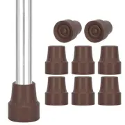 Cane Tips 8 Pack 3/4 Inch Rubber Tips for Canes Crutches Walking Sticks Cane