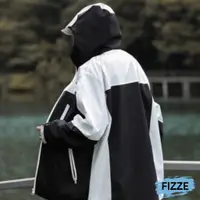 在飛比找蝦皮商城優惠-【FIZZE】秋冬衝鋒拚色防風防水衝鋒外套 男生外套 拚色外