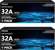 32A Laser Imaging Drum 32A CF232A Drum Unit Works with Laser Pro M203dn M203dw M206 MFP M227fdn M227sdn M227fdw M230 Series Printer Replacement for HP 32A Imaging Drum (2-Black, Not Include Toner)