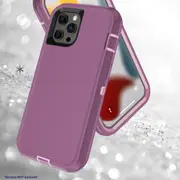 iPhone 13 Mini Compatible Case Cover With Belt Clip And Shockproof Robot Armor Hard Plastic - Red
