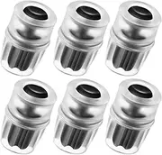 Enhon 6 Pack Bite Valve Replacement Sheath for Water Bladder, Compatible with Osprey Packs Hydraulics Reservoirs, Hydration Pack Bite Valve Silicone Nozzle Mouthpiece Replacement (Black)