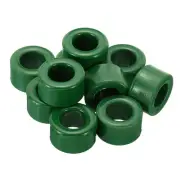 10Pcs Ferrite Toroid Core, Toroid Core 1"ODx0.6"IDx0.6"H Ferrite Rings, Green