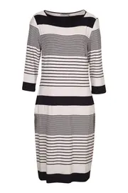 Varigated Stripe Shift Dress--STI-SA040D23