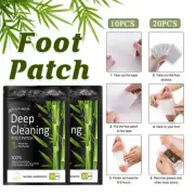 Detox Foot Patches 10/20Pcs Cleansing Herb Pads for Body Slimming Toxins Removal