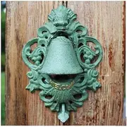 Cast Iron Hanging Doorbell Antique Doorbell Creative Cast Iron Iron Garden Wall Decorations European Style Flower Hanging Bells Retro Cast Iron Bells Chimes