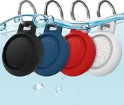 4 Pack Airtag Keychain Case for Apple Air Tag,Full Body Waterproof & Shockproof & Dustproof, Silicone Apple Airtag Holder Accessories for Keys,Bags,Pets,Luggage and More(4 Colors)