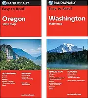 Rand McNally State Maps: Oregon and Washington (2 Maps)