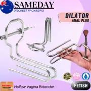 BDSM Speculum Anal Plug Dilator Hollow Vagina Extender Stainless Steel Sex Toy