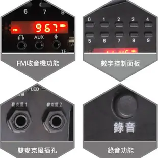 【限時免運優惠】KINYO KY-1793 多功能藍牙音箱/FM收音機/支援記憶卡/USB隨身碟/藍芽喇叭