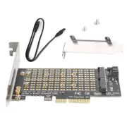 Dual-Disk M.2 Adapter Card PCI-E X4/X8/X16 8Gbps Transfer For Win/Linux/Mac OS
