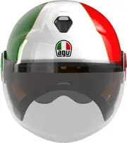 AGV Eteres Ago 1 Jet Helmet, white-red-green, Size S White Red Green