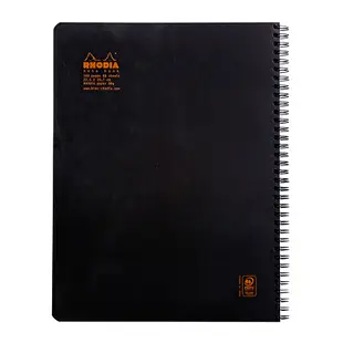 【Rhodia】Classic_A4+ 線圈筆記本_方格內頁_黑色