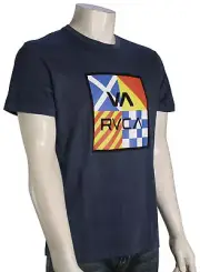 RVCA VA All The Way T-Shirt - Moody Blue - New