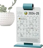 Calendar for Desk | Modern Farmhouse Aesthetic Desk Accessories | Desk Calendar Home Desk Ornament, Creative Desktop Calendar for Home, School Study Room