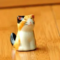 在飛比找ETMall東森購物網優惠-◆筷子架 陶瓷 可愛 小懶貓 筷架 創意 筷子托 餐具 超萌