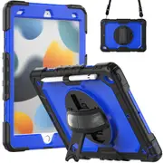 MCC Shockproof iPad 10.2" 2019 7th Gen Strap Rugged Case Cover Coloured PC Apple [Dark Blue]