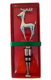 Rudolph The Red-Nosed Reindeer Metal Wine Bottle Stopper/Topper
