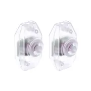 Rotary Cord Switch AC 250V 2A Slide Control 100W 2.8x1.3 Inch/Clear/2 Pcs