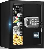 Home Safe Safe Box Small Fireproof Fireproof Safe Box Waterproof with Electronic Keypad Replacement Key Smart Alert Digital Safe Box