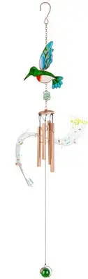 Hummingbird Wind Chimes - Large Aluminium 24" Inches, Suitable for Outdoor, G...