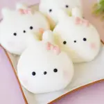 【美姬饅頭】小兔兔鮮乳造型刈包(一盒6入)