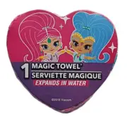 Shimmer and Shine Magic Face Washer Towel Children Bath All Cotton Pink Design