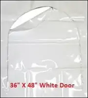 36 x 48 White Shrink Wrap Door Zipper Access Door CASE OF 12