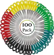 Scissors 5 Inch Blunt Tip Kids Safety, Bulk Pack of Scissors Perfect for School & Craft Projects in Bulk 96 Pack