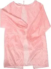 [FOMIYES] Long Sleeve Cleaning Apron for Women Smock with Wide Coverage for Housekeeping Dish Washing and Painting for Kitchen and Laundry Use