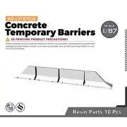 Model Railroads HO Scale 1/87 Concrete Temporary Barriers