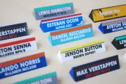 F1 1/18 1.43 Car Name Plates 3D Printed for Display Cases - Read Description