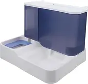 WOONEKY Pet Supplies Auto Pet Feeder Cat Dog Water Bowl Portable Drinking Fountain Large Capacity Bowl