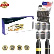 Versatile Premier Double-Ended Marker Set - 24 Colors, Fine and Chisel Ends