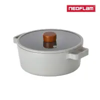 在飛比找PChome24h購物優惠-NEOFLAM FIKA 2.0鑄造雙耳低湯鍋22CM-暗夜